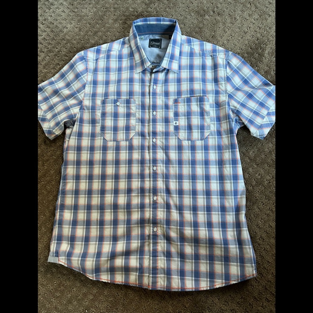 Mens short sleeve dress shirt XL by 7 Diamonds